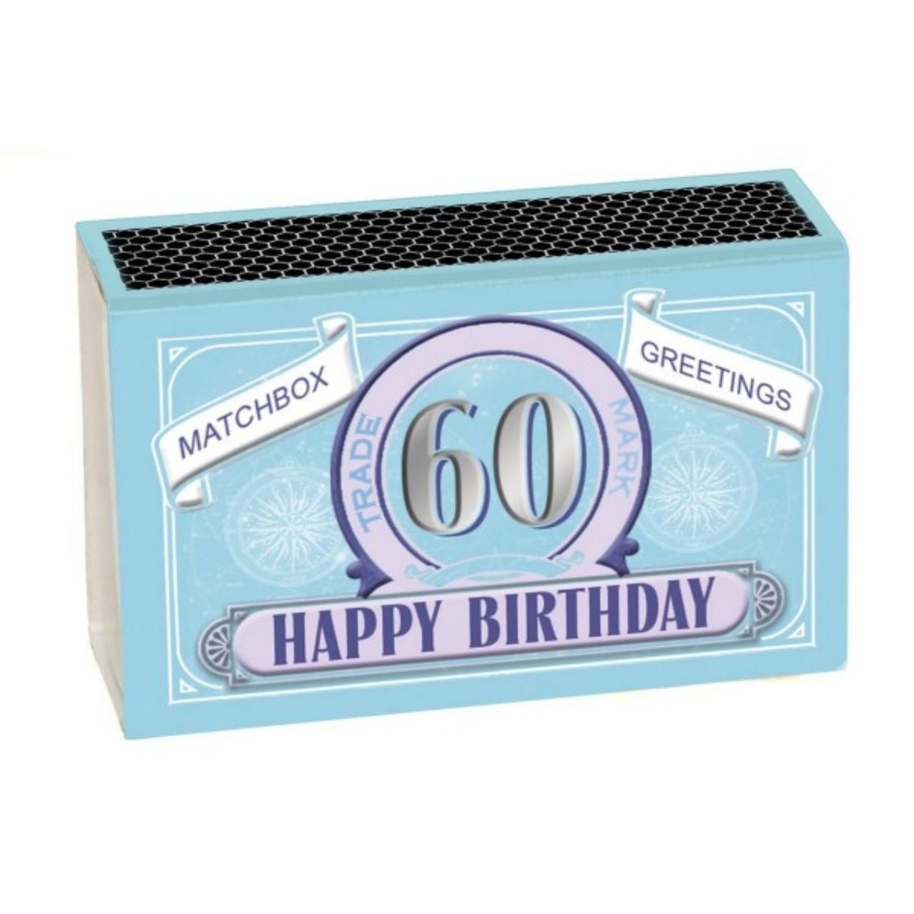 ’60 Happy Birthday’ matchbox - Peppy & Sage