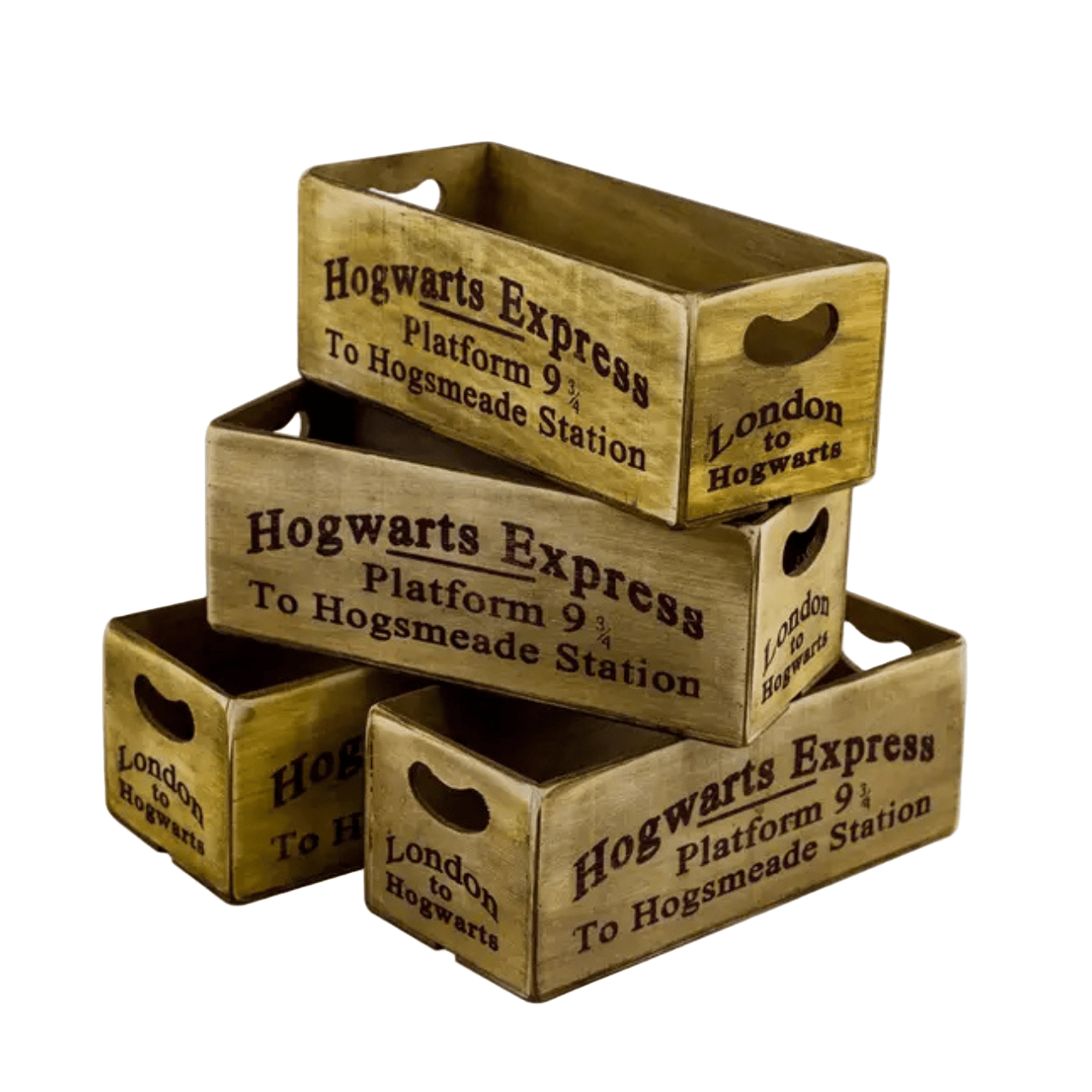 Antiqued Hogwarts Express Wooden Box - Peppy & Sage