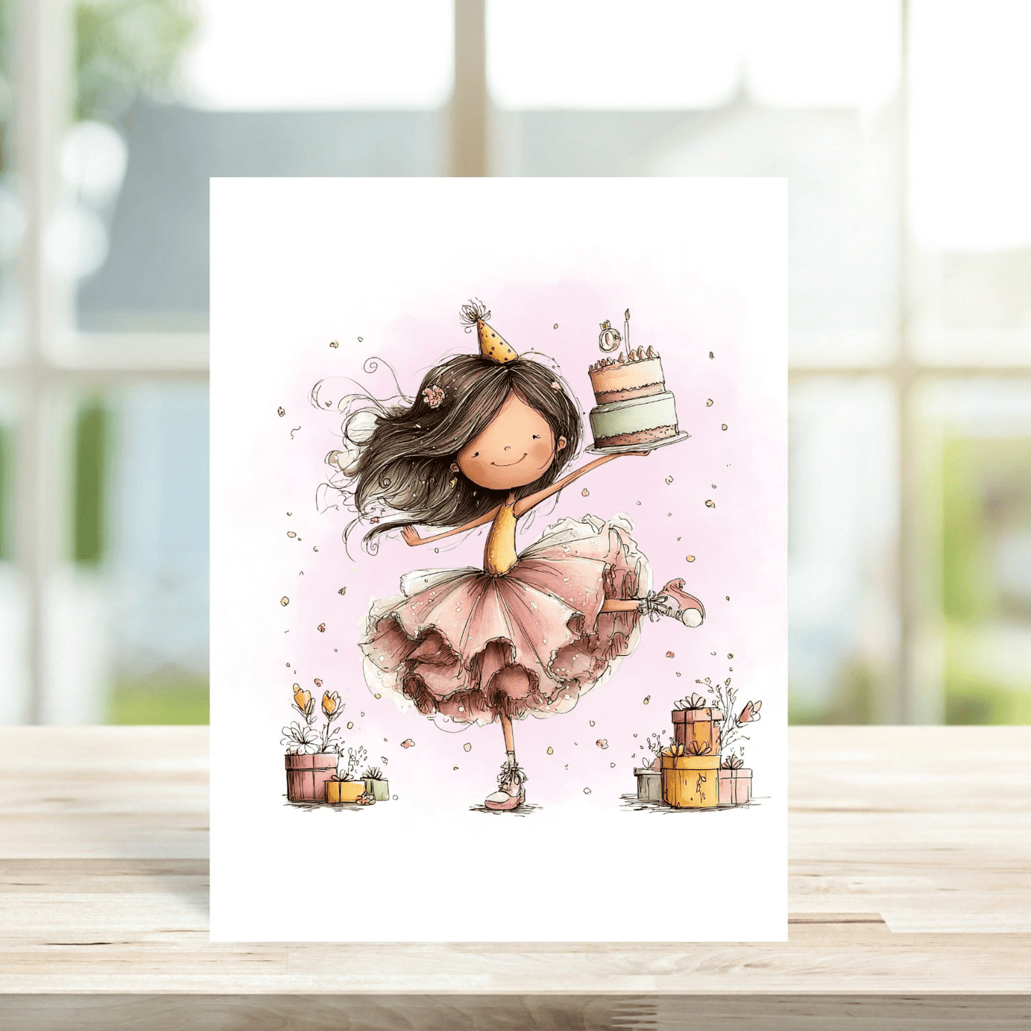 Birthday Girl Greetings Card - Peppy & Sage