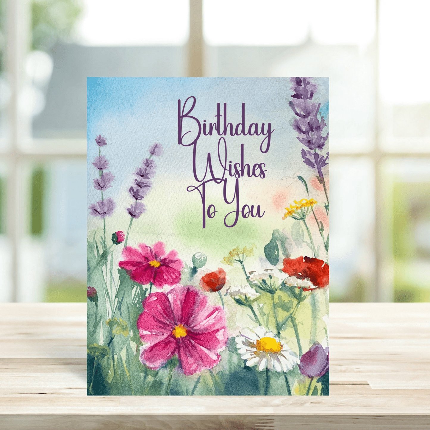 Birthday Wishes To You Floral Meadow Card - Peppy & Sage