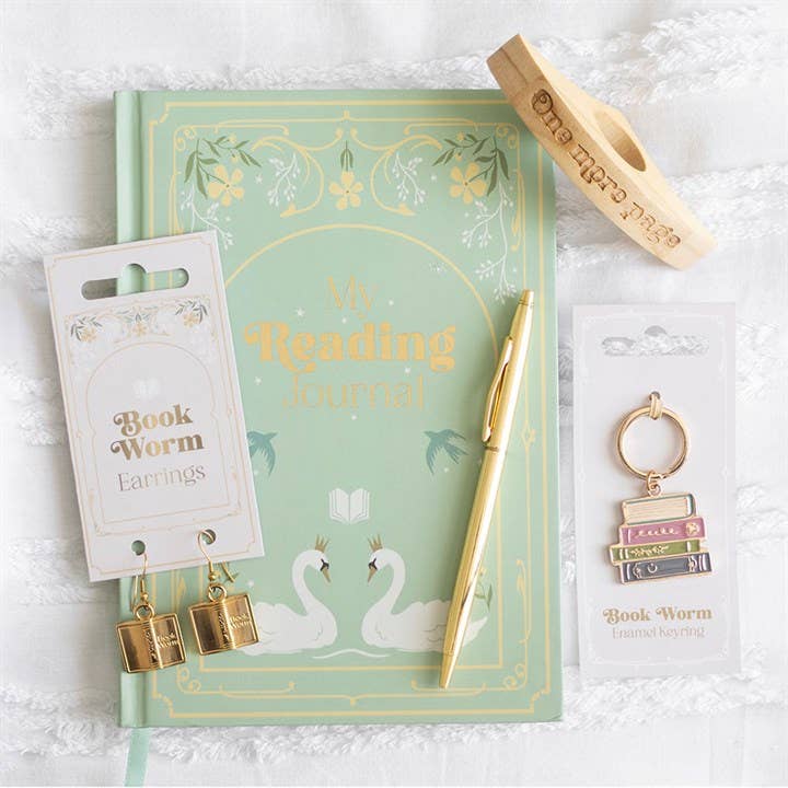 Book Worm Earrings - Peppy & Sage