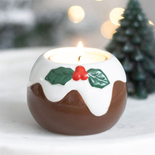 Christmas Pudding T - Light Candle Holder - Peppy & Sage