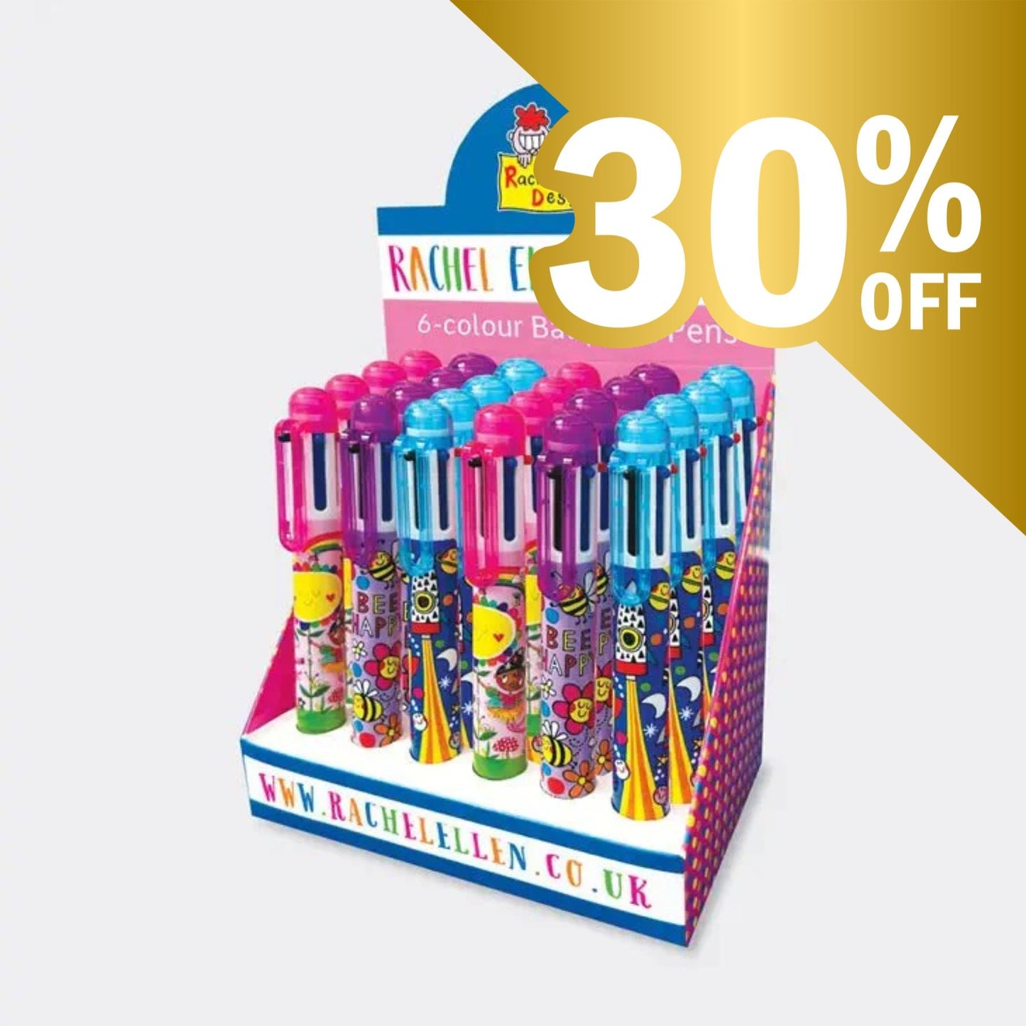 Chunky Six Colour Pen - Choose from Rocket / Fairies - Peppy & Sage