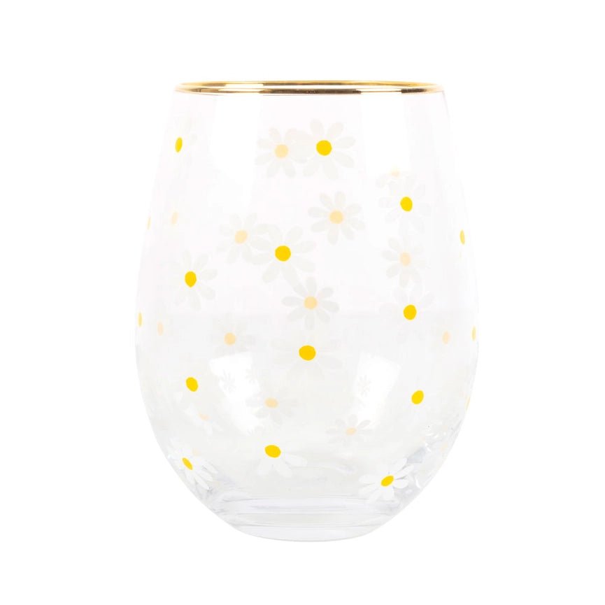 Daisy Stemless Glass - Peppy & Sage
