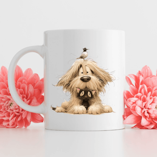 Dog, Cat and Bird Mug - Peppy & Sage