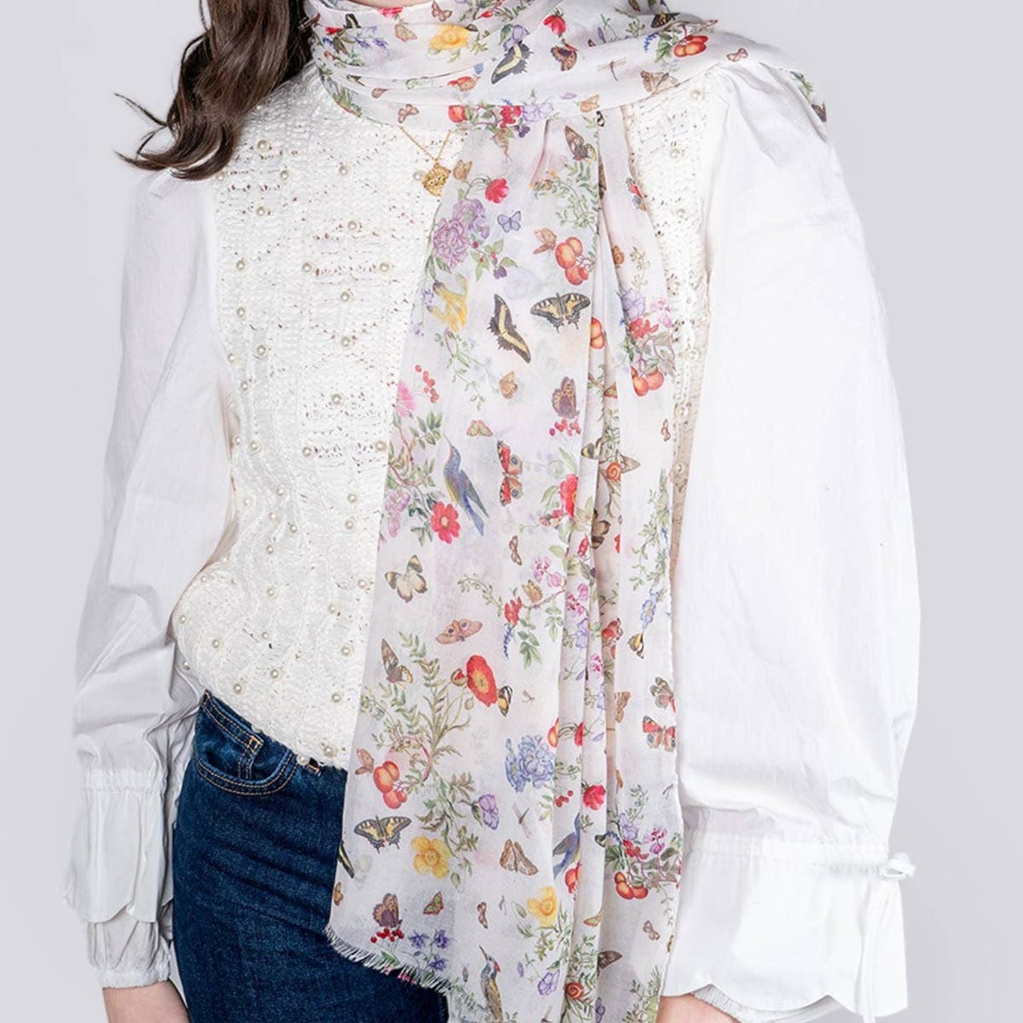 FABLE Alice Garden Lightweight Scarf - Peppy & Sage