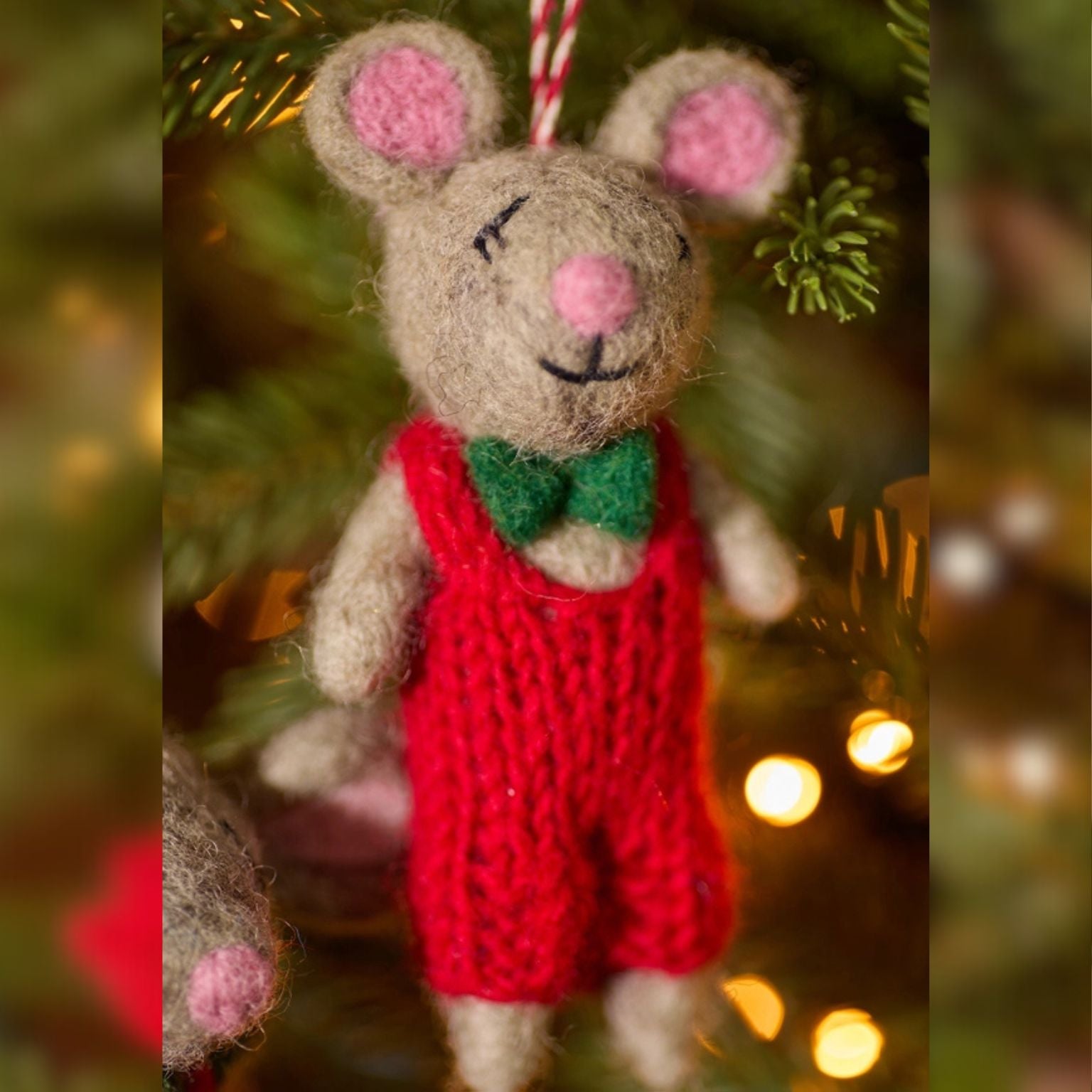 Felt Christmas Mice Decorations - Choose Design - Peppy & Sage