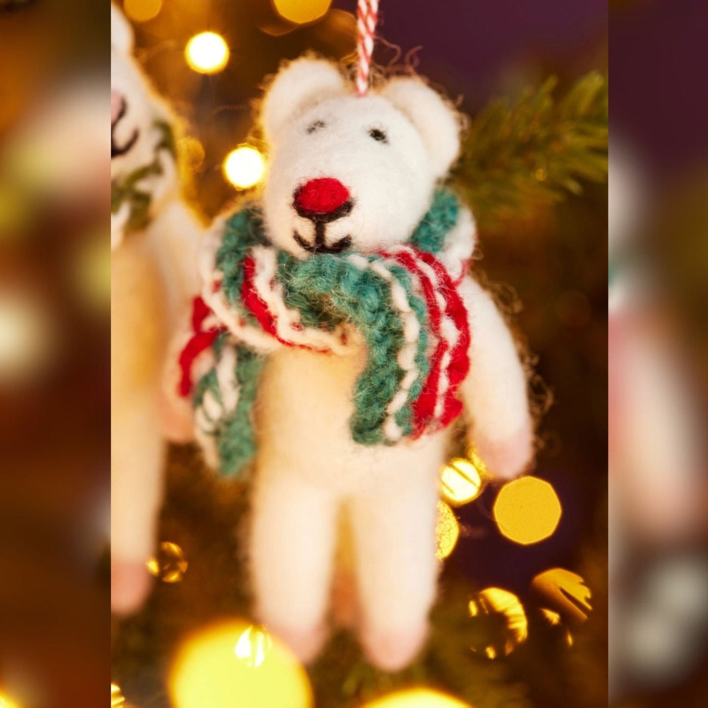 Felt Decoration, Handknit Scarf - Choose Design - Peppy & Sage