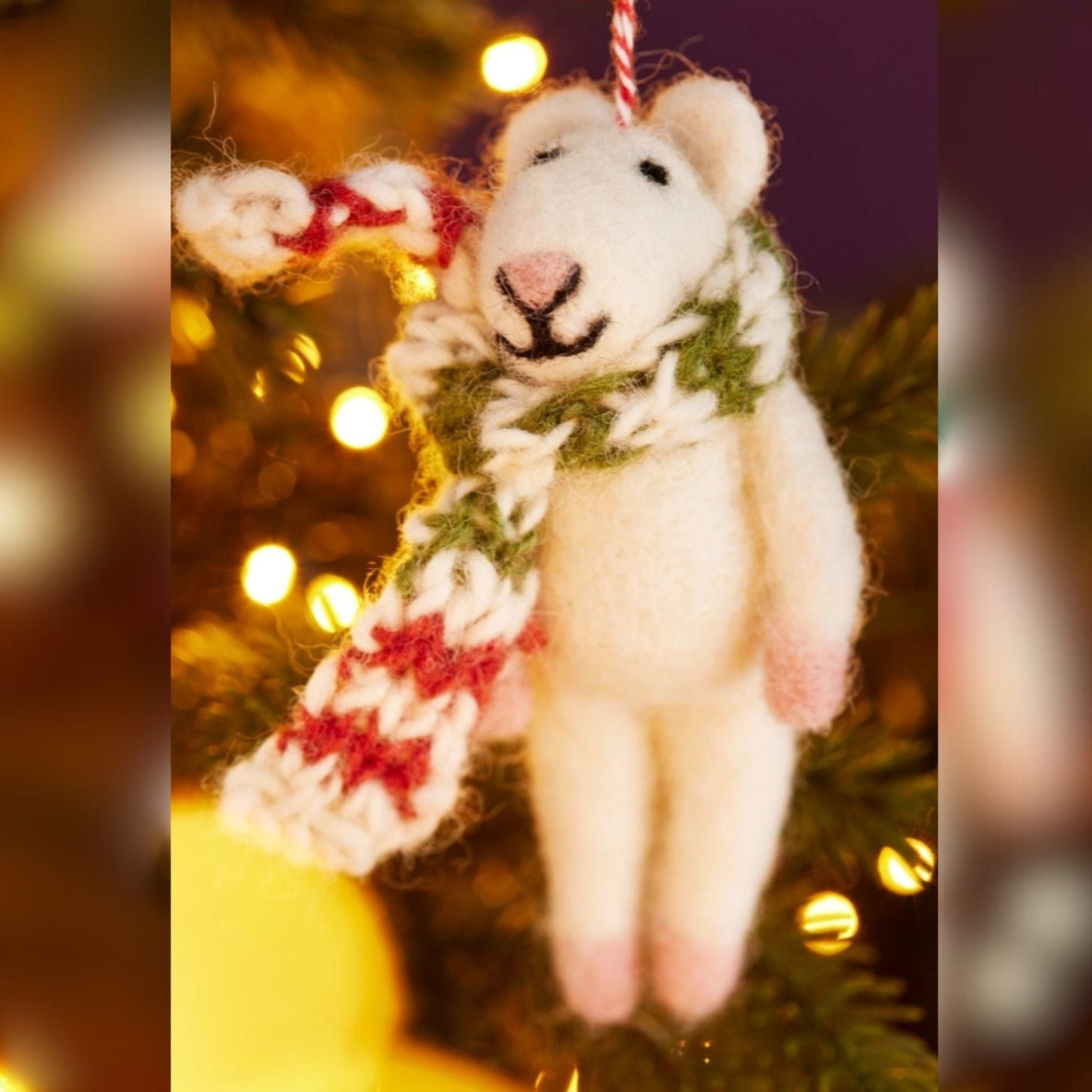 Felt Decoration, Handknit Scarf - Choose Design - Peppy & Sage