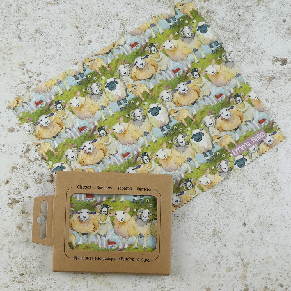 Felted Sheep Lens Cloth - Emma Ball - Peppy & Sage
