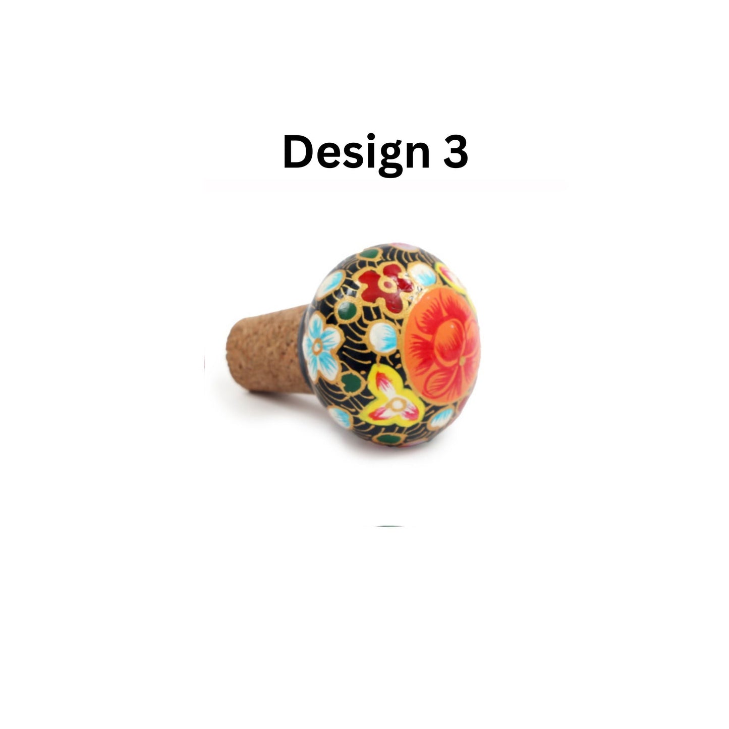 Floral Bottle Stopper - Choose Design - Peppy & Sage