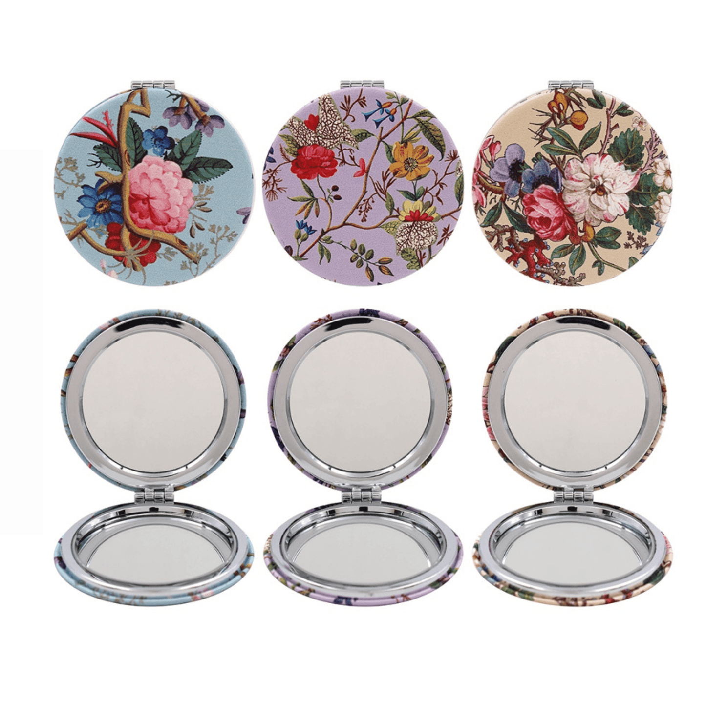 Floral Compact Mirror - Choose Design - Peppy & Sage