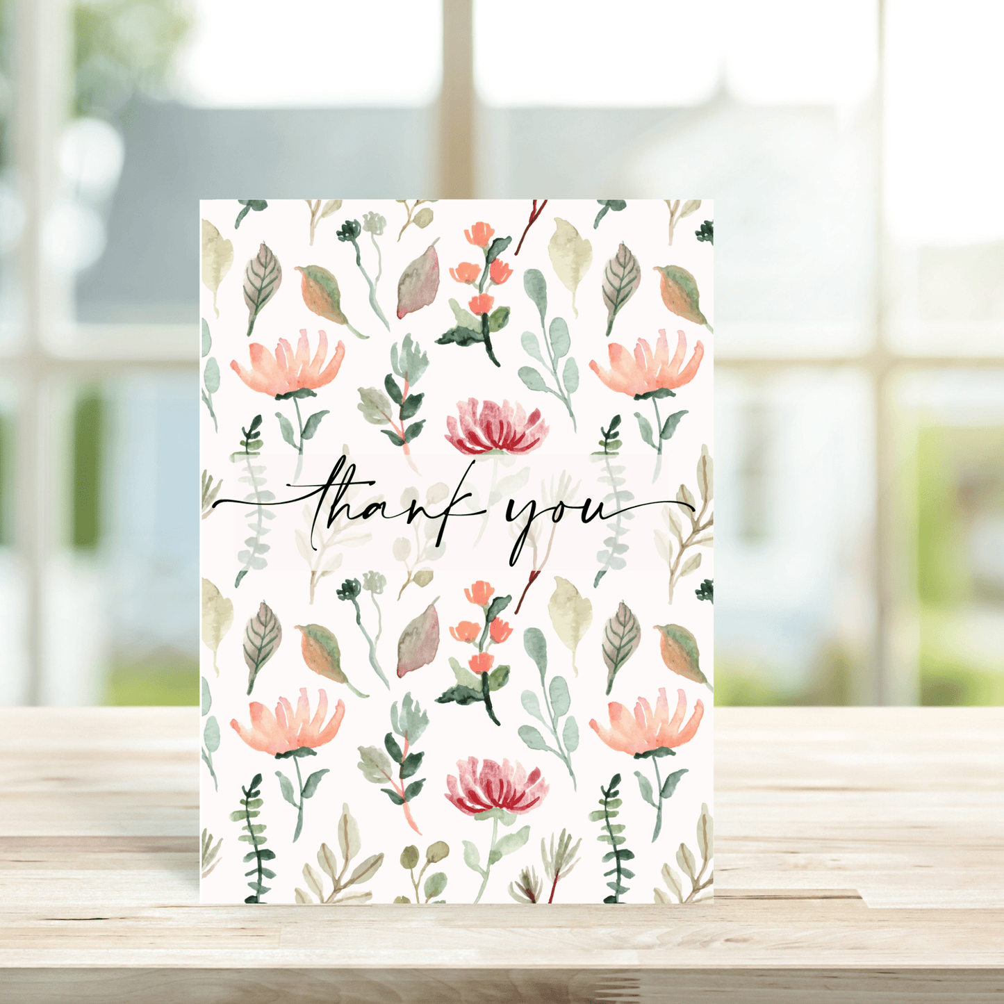 Floral Thank You Card - Peppy & Sage