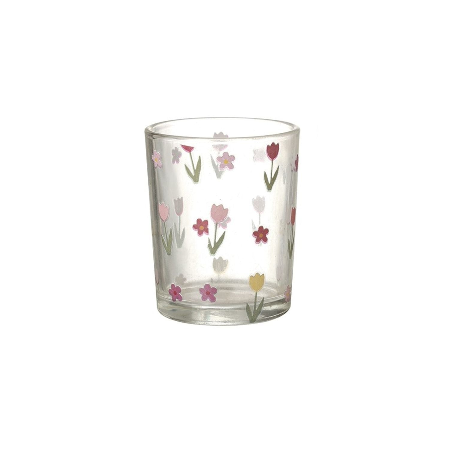 Flower Glass T - Light Holder - Choose from Flower & Heart or Flowers - Peppy & Sage