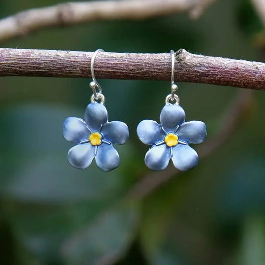 Forget Me Not Drop Earrings - Peppy & Sage
