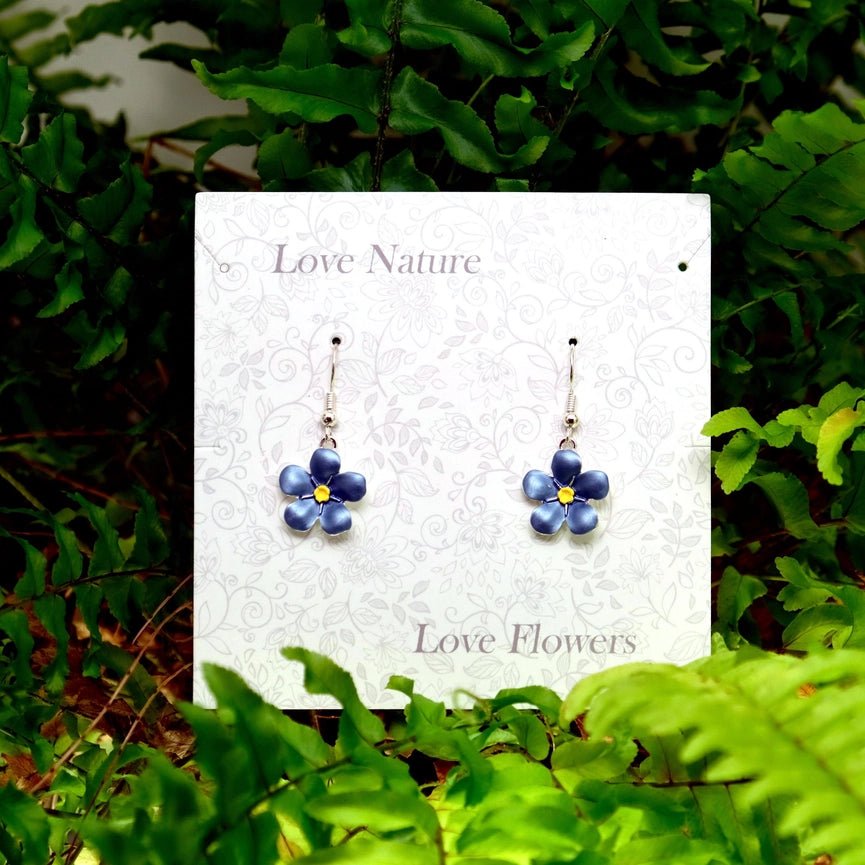 Forget Me Not Drop Earrings - Peppy & Sage