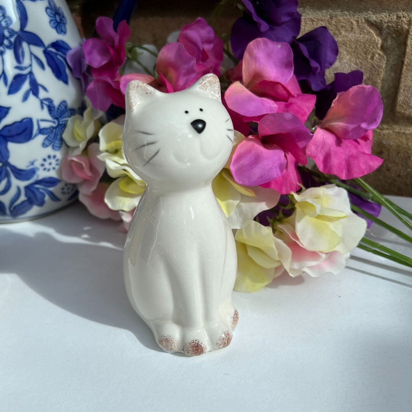Glazed Cat Ornament - Choose Colour - Peppy & Sage