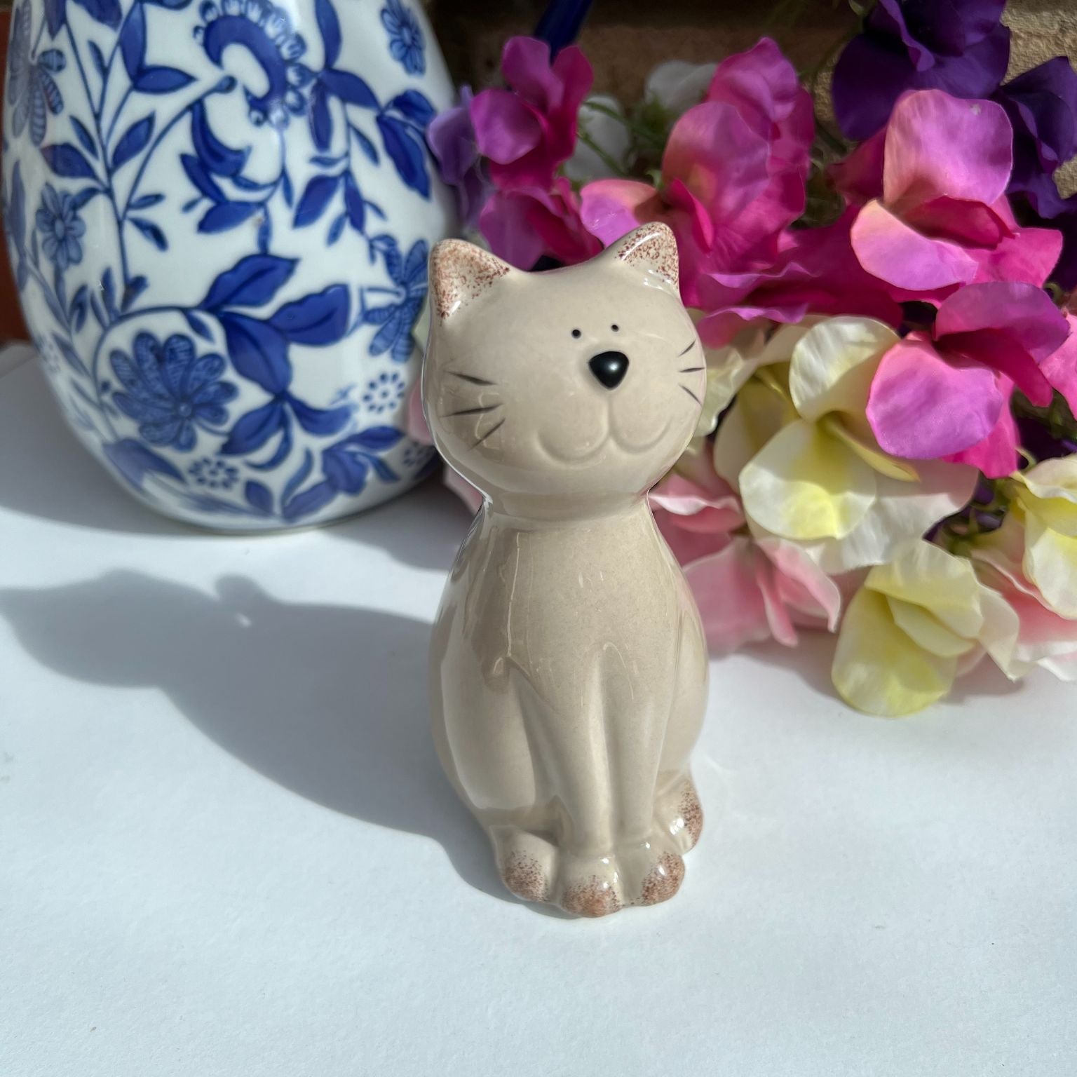 Glazed Cat Ornament - Choose Colour - Peppy & Sage