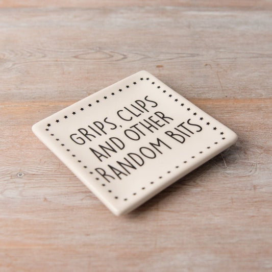 Grips, Clips and Other Random Bits Trinket Dish - Peppy & Sage