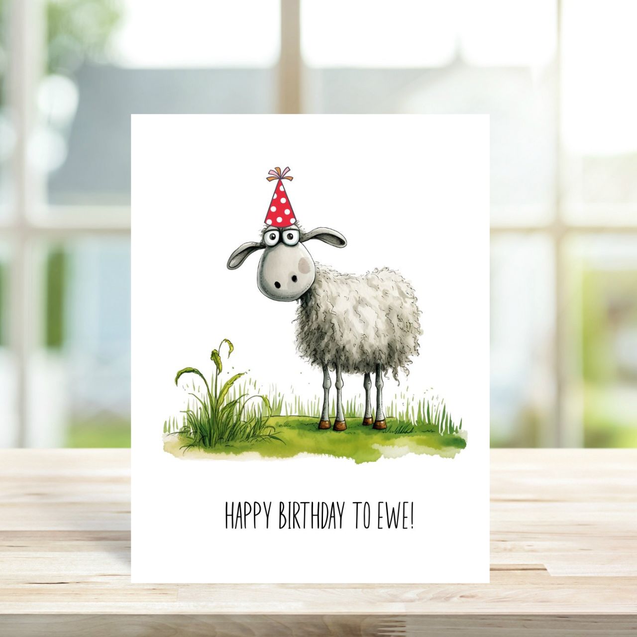 Happy Birthday to Ewe! Greetings Card - Peppy & Sage