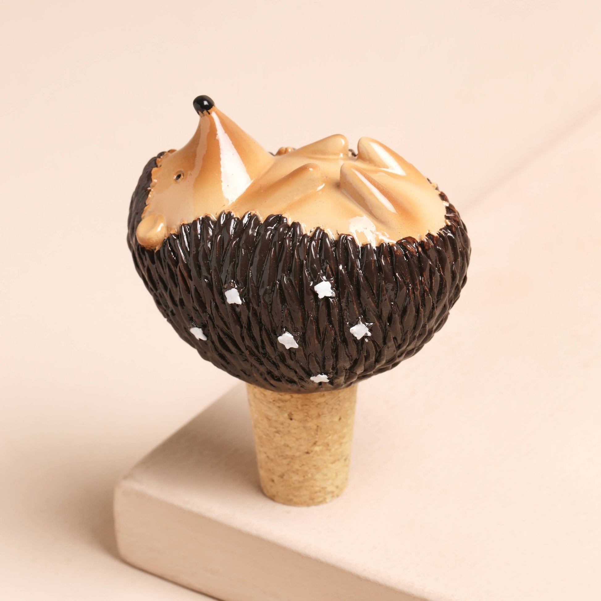 Hedgehog Cork Bottle Stopper - Peppy & Sage