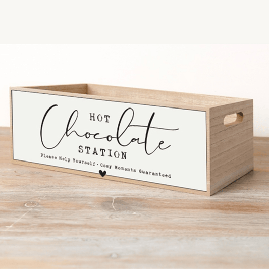 Hot Chocolate Station Storage Crate - Peppy & Sage