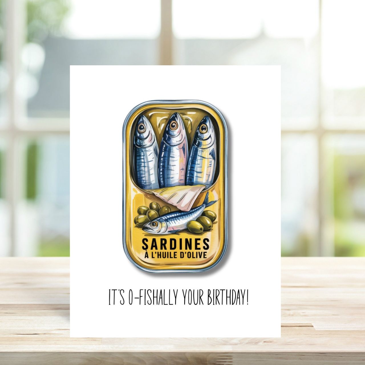 It's O - Fishally Your Birthday! Greetings Card - Peppy & Sage