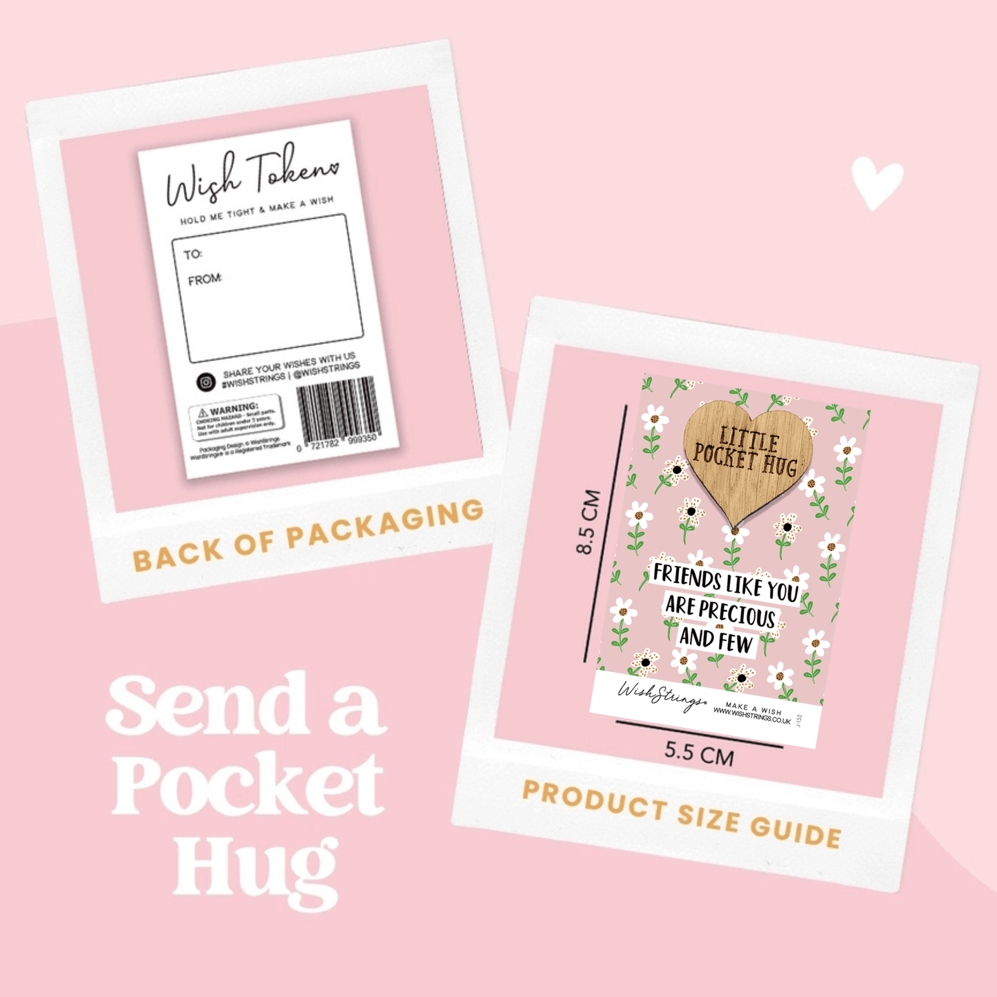 Little Pocket Hug - Friends Like You Are Precious And Few - Peppy & Sage