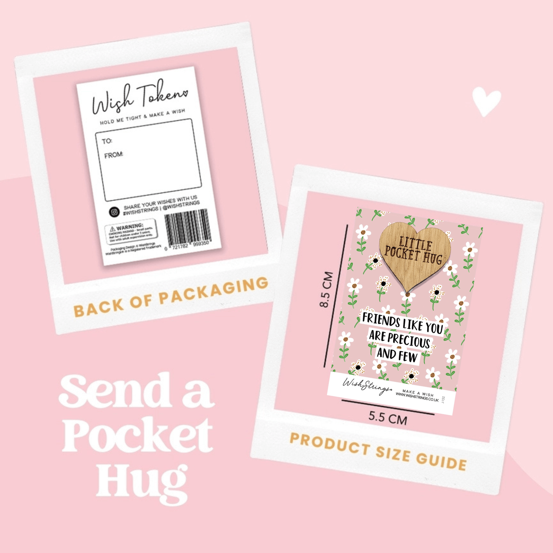 Little Pocket Hug - Friends Like You Are Precious And Few - Peppy & Sage