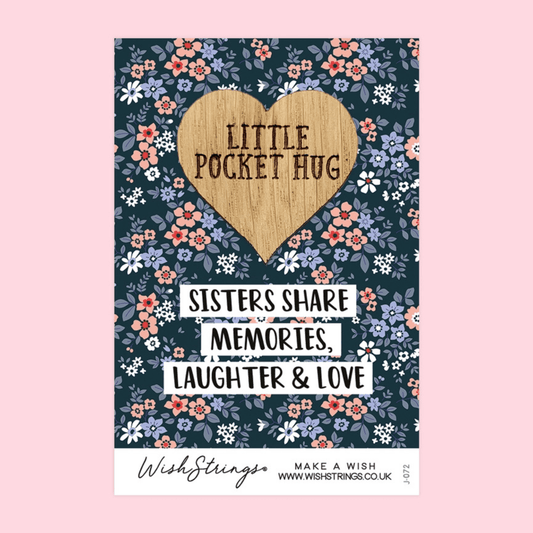 Little Pocket Hug - Sisters Share Memories, Laughter and Love - Peppy & Sage