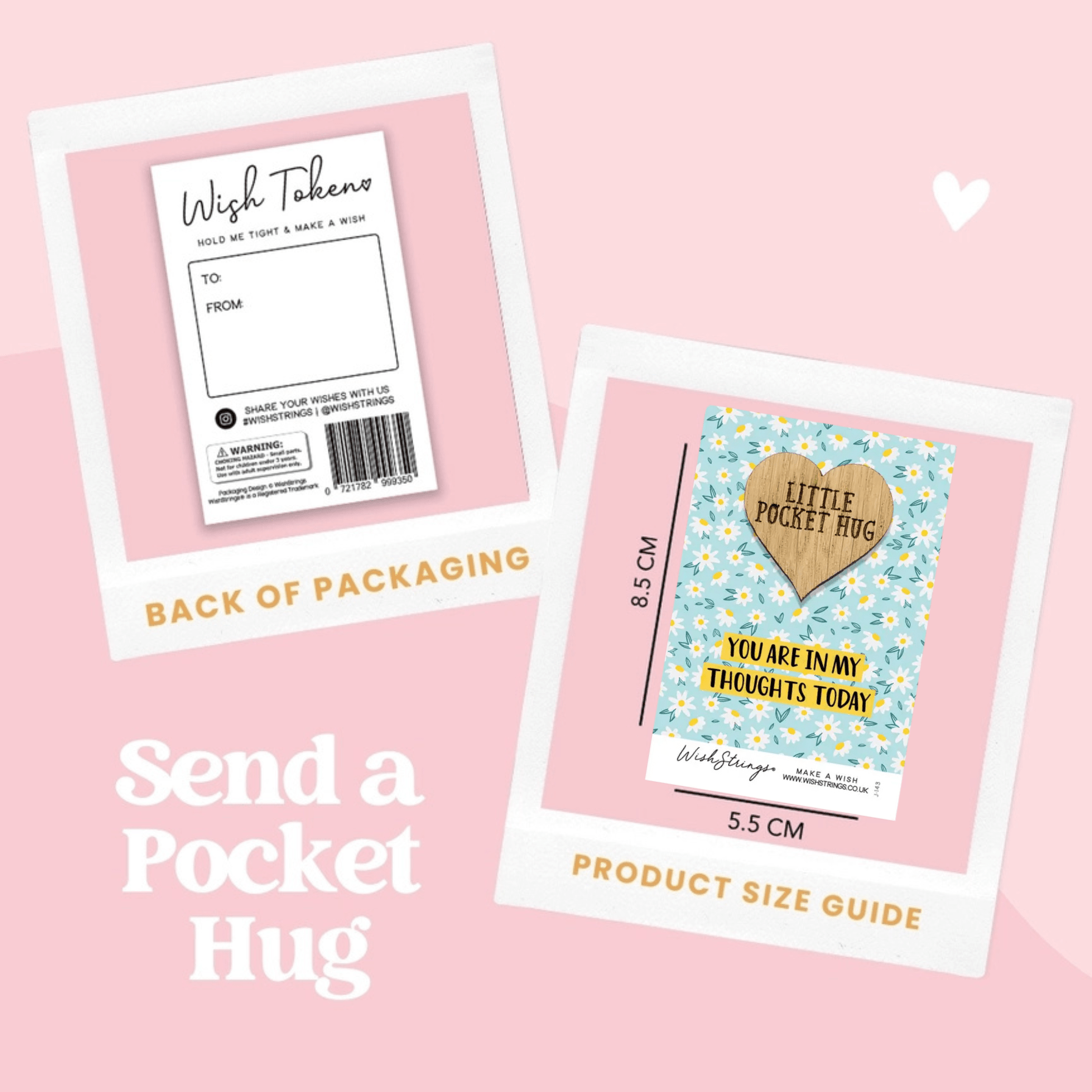 Little Pocket Hug - You Are In My Thoughts Today - Peppy & Sage
