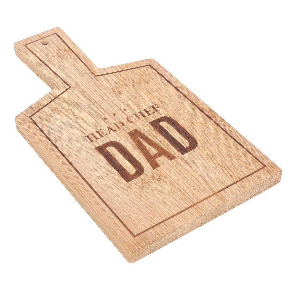 Mini Bamboo "Head Chef Dad" Serving Board - Peppy & Sage