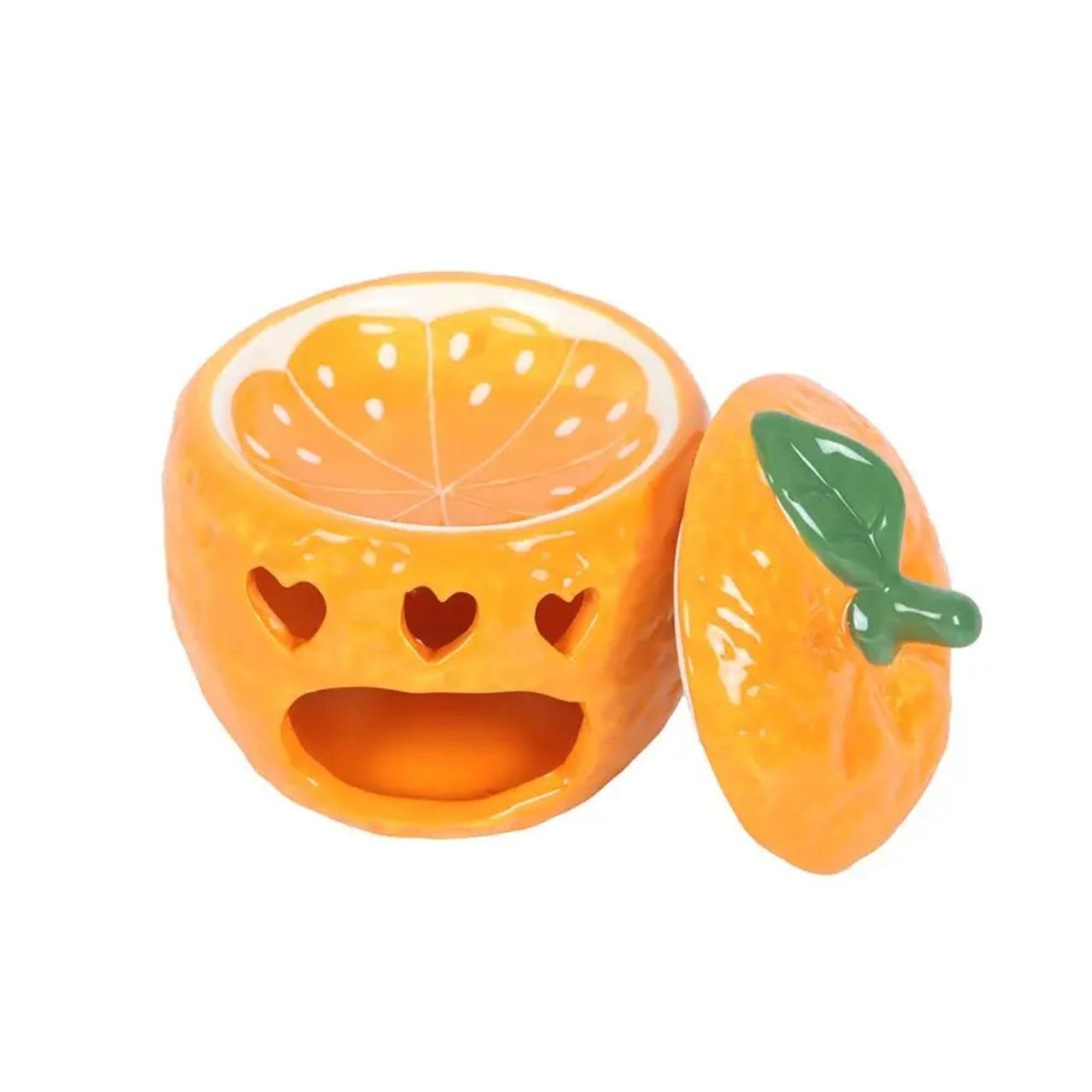 Orange Oil Burner and Wax Warmer - Peppy & Sage