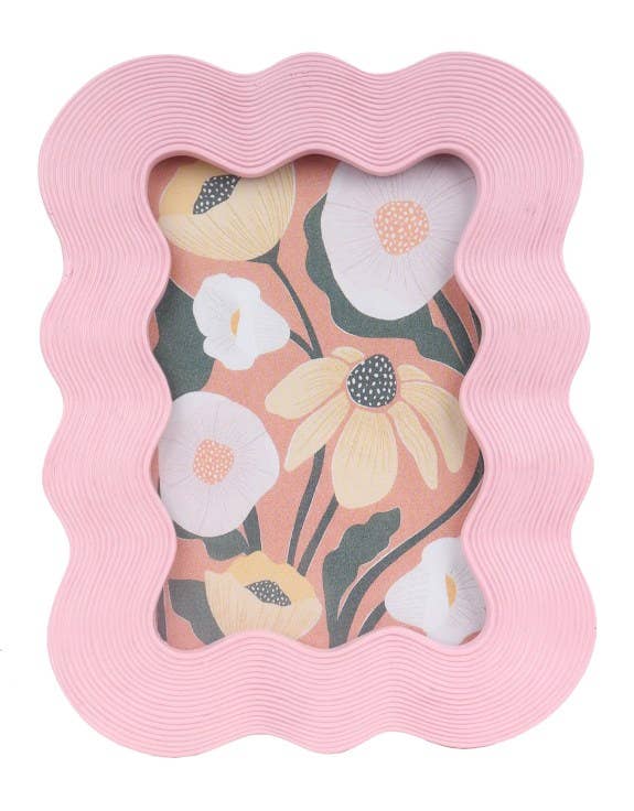 Pink Wave 4x6" Photo Frame - Peppy & Sage