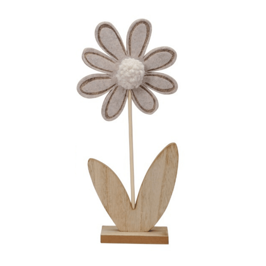 Pom Pom Standing Flower Brown 24cm - Peppy & Sage