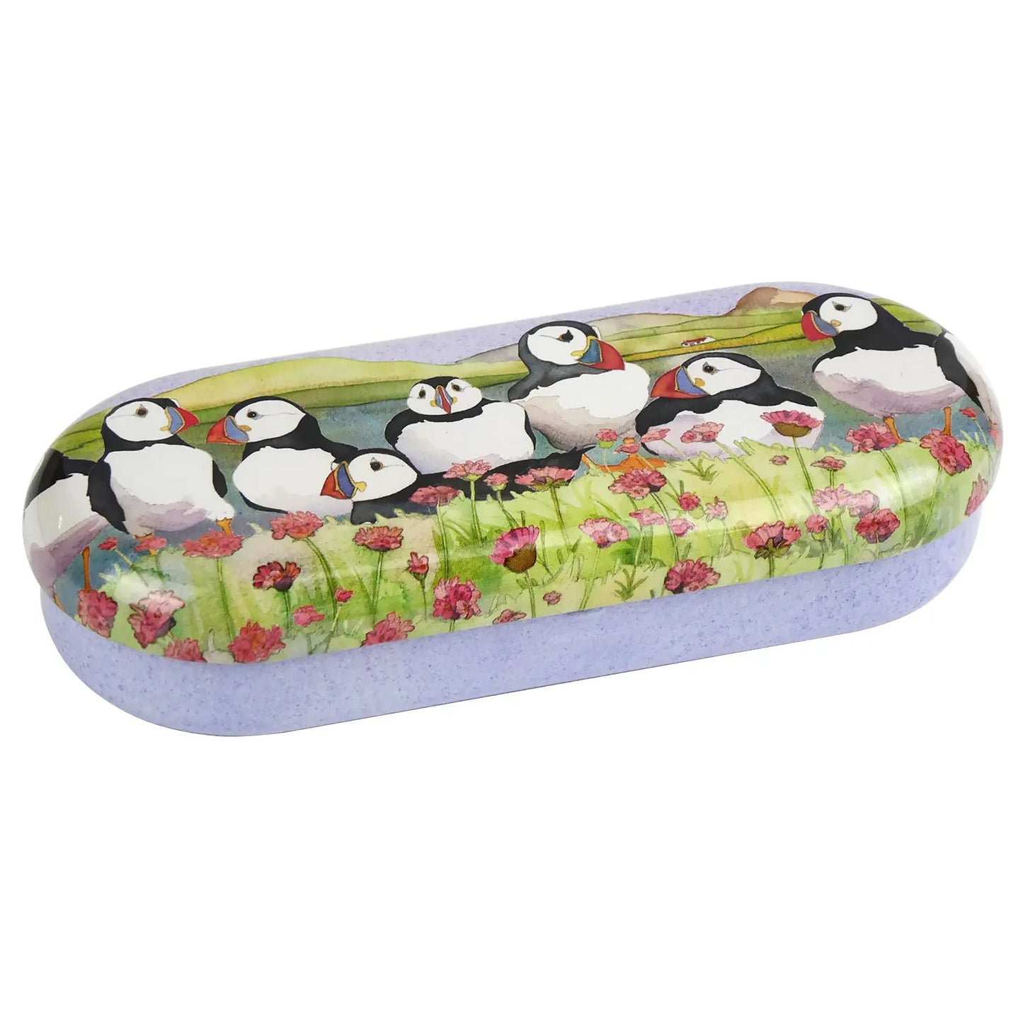 Sea Thrift Puffins Glasses Case - Emma Ball - Peppy & Sage