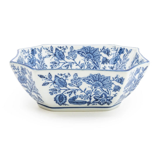 Sumatra Blue & White Rectangular Bowl - Peppy & Sage