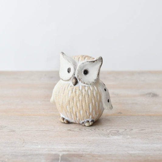 Terracotta Owl Ornament 10cm - Peppy & Sage