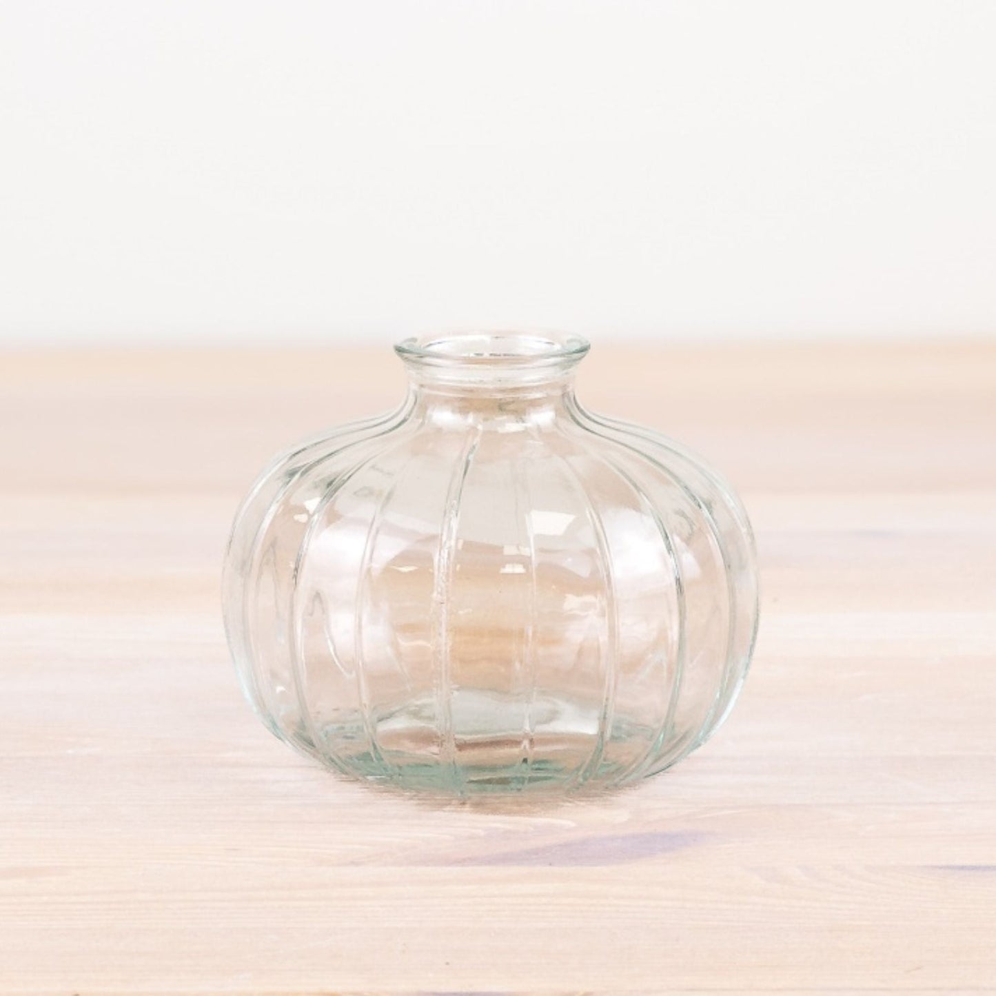 Vintage Style Clear Bottle Vase 10.8cm - Peppy & Sage