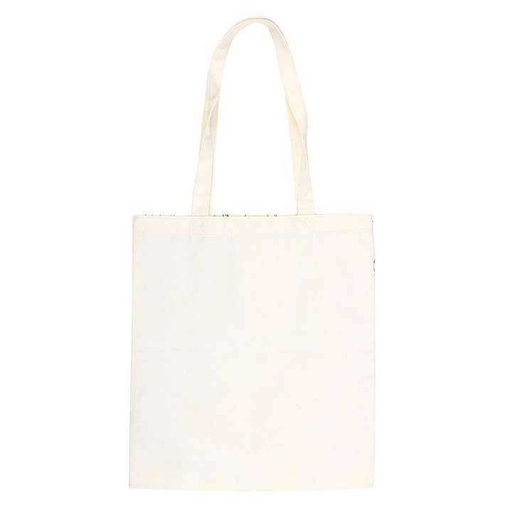 White Cat Print Tote Bag - Peppy & Sage
