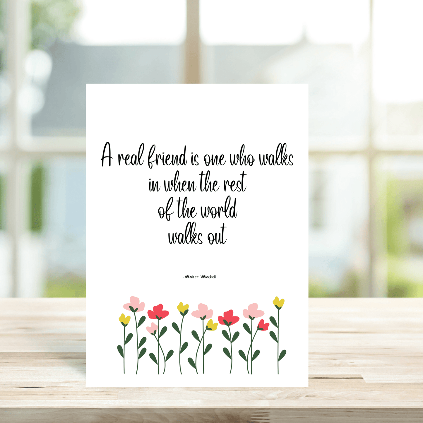 A Real Friend Card - Peppy & Sage