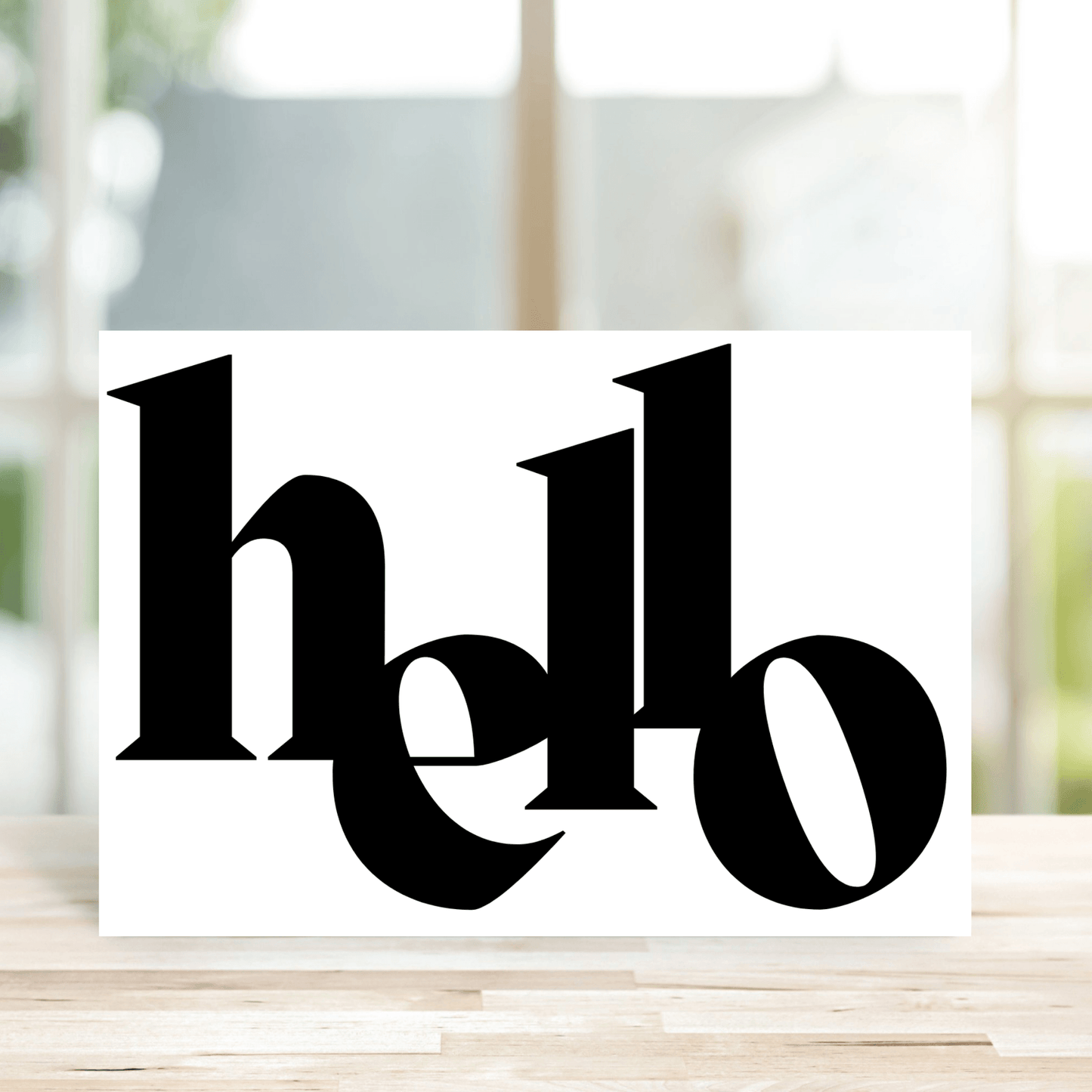 Bold Hello Card - Peppy & Sage