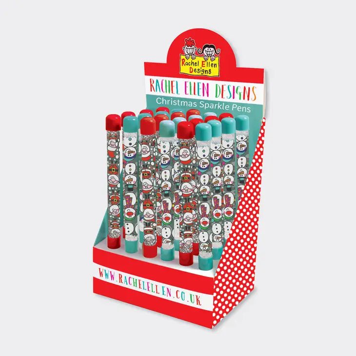 Christmas Glitter Pen - Choose from Santa or Snowmen - Peppy & Sage