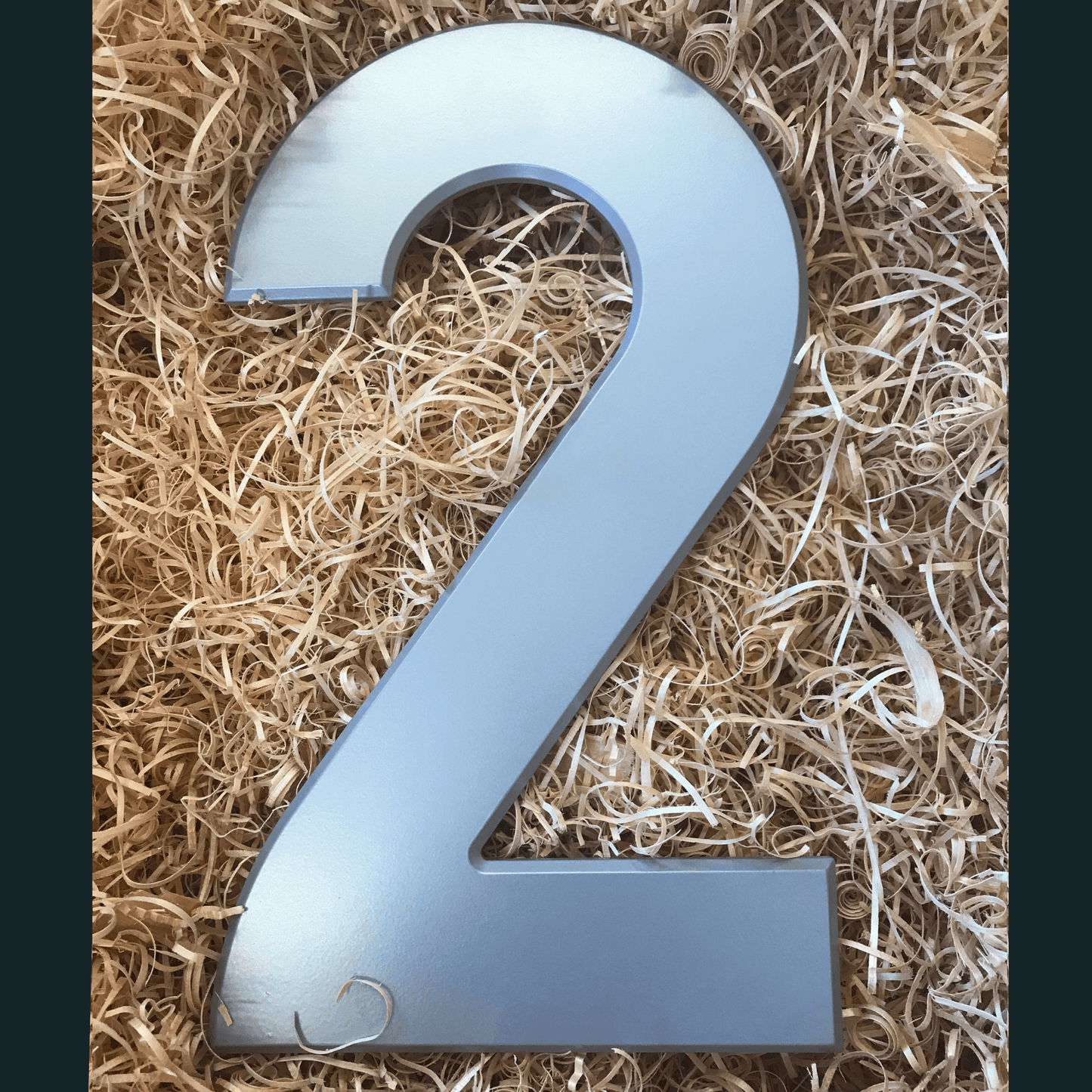 Extra Large House Numbers - Silver - 29.5cm - Peppy & Sage