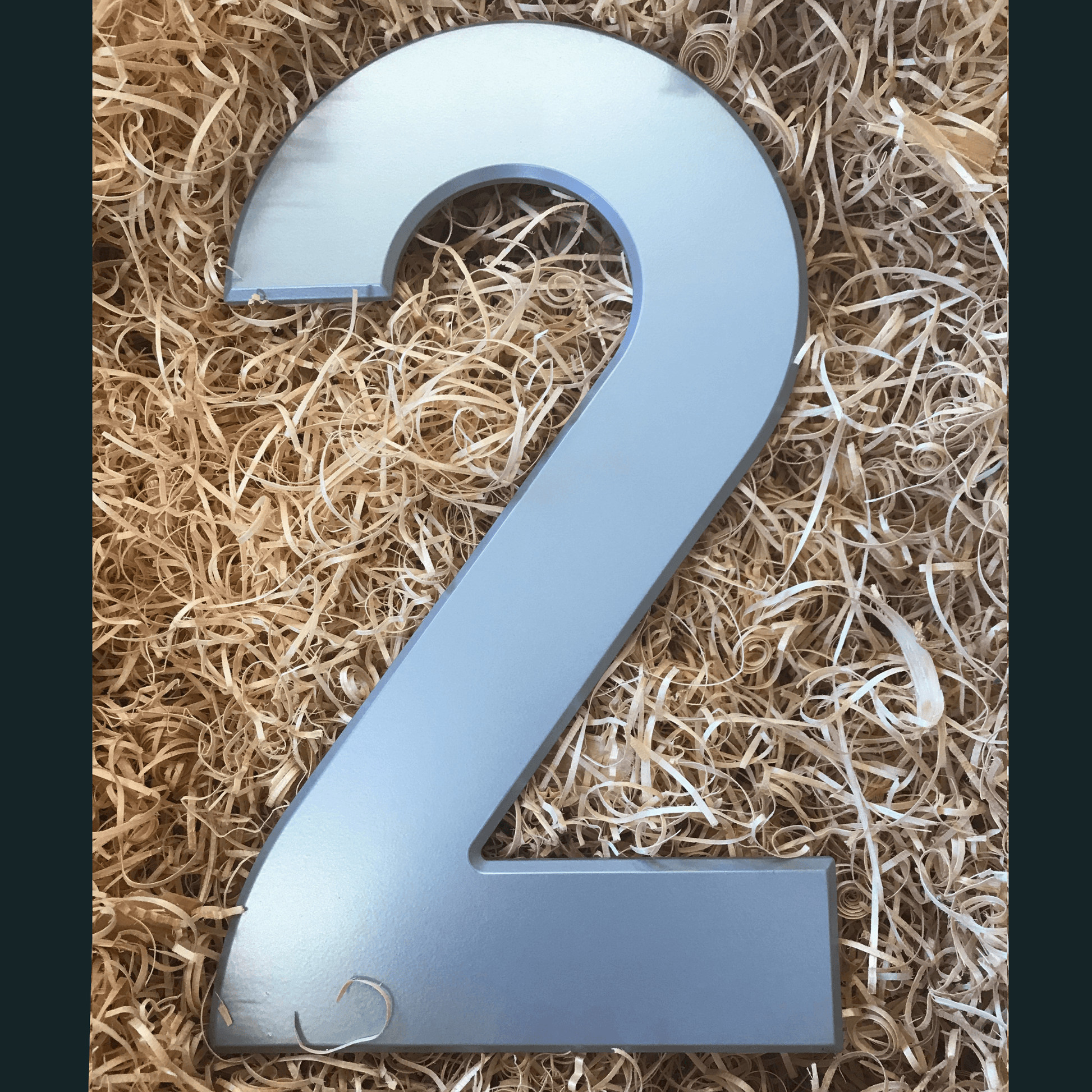 Extra Large House Numbers - Silver - 29.5cm - Peppy & Sage