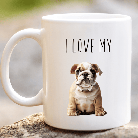 I Love My Bulldog Mug - Peppy & Sage