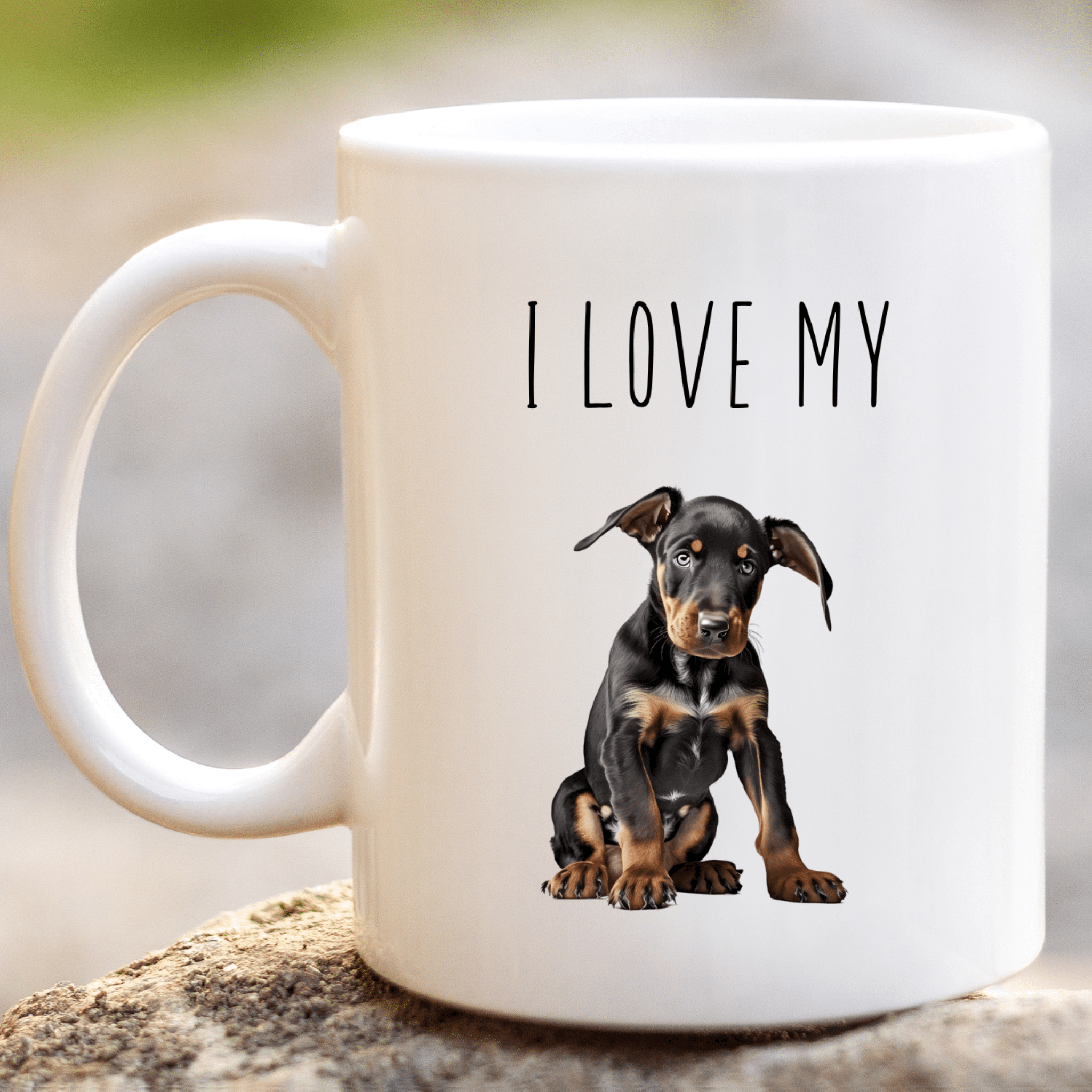 Doberman mug discount