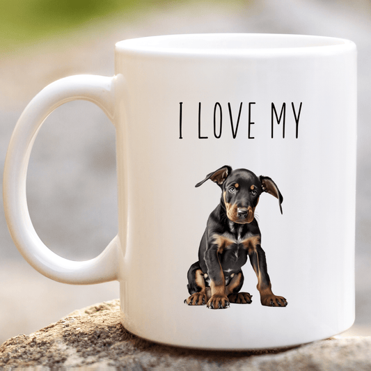 I Love My Doberman Mug - Peppy & Sage