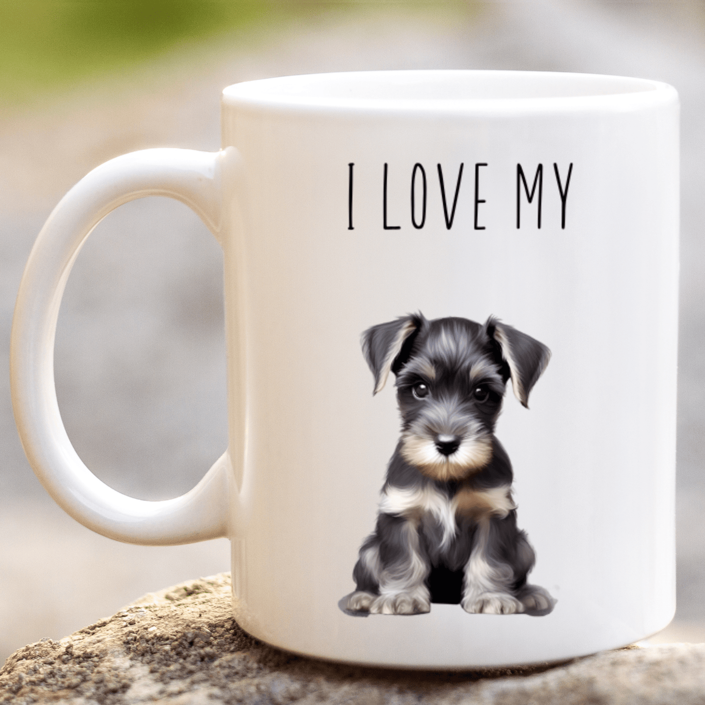 I Love My Miniature Schnauzer Mug - Peppy & Sage