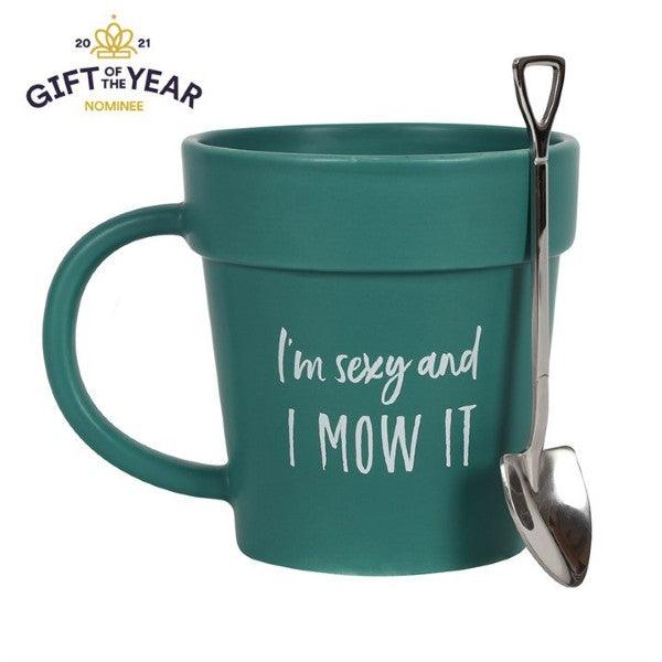 I'm Sexy and I Mow It Mug and Shovel Spoon - Peppy & Sage